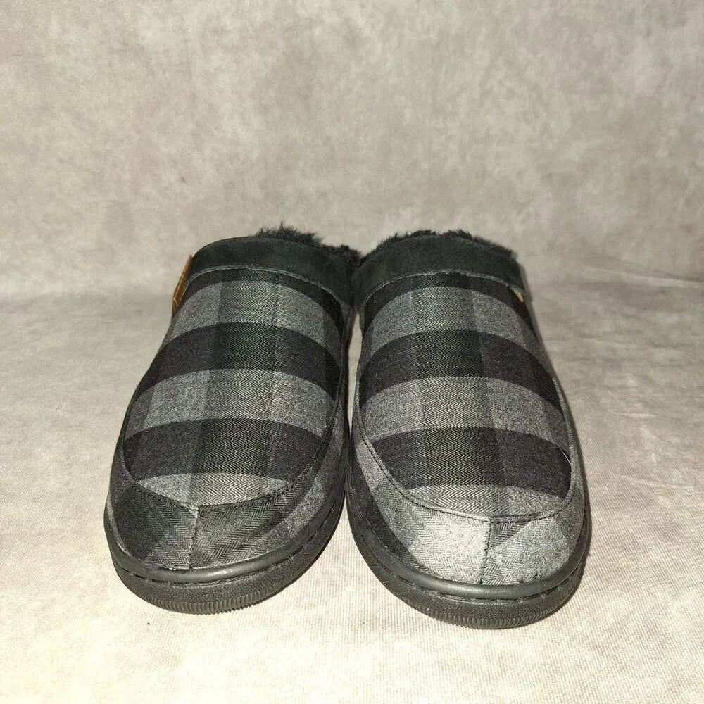 Lamo Julian Clog II Size 12 Men's Slippers Charcoal Plaid